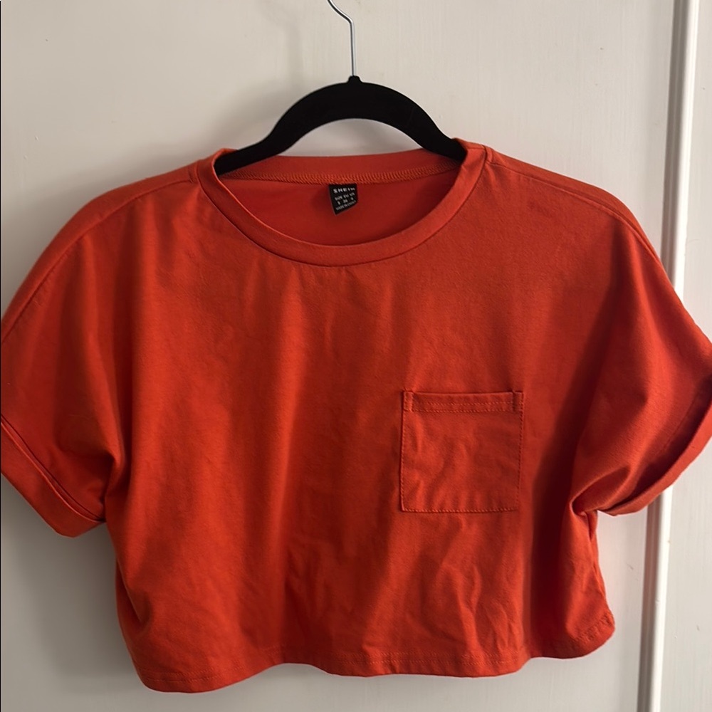 Never worn Orange Crop Top